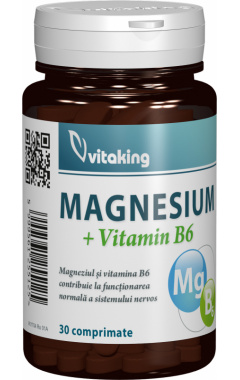Magne B6 (Magnesium + Vitamin B6) Vitaking – 30 comprimate